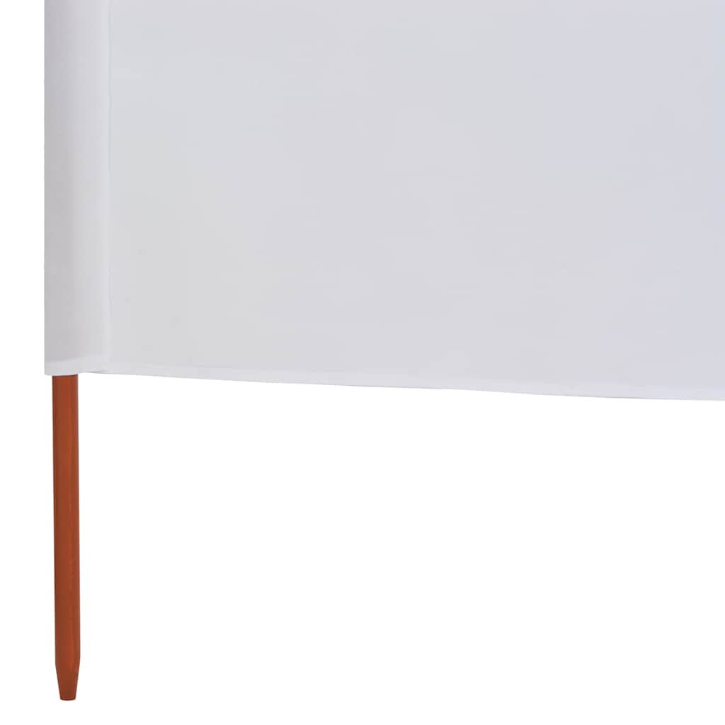 9-panels læsejl 1200x160 cm stof sandhvid