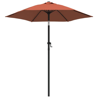 parasol 200x224 cm aluminium terracotta