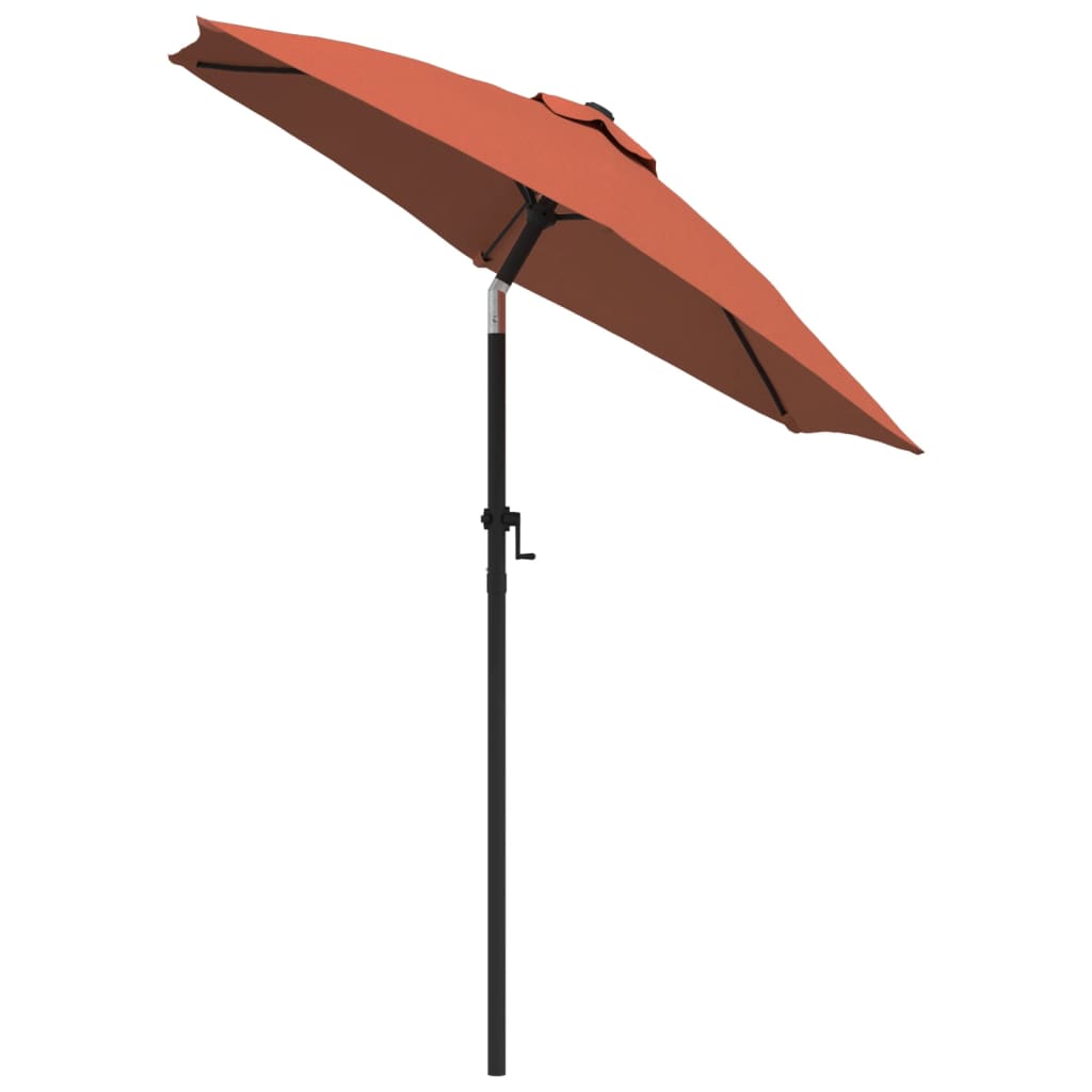 parasol 200x224 cm aluminium terracotta