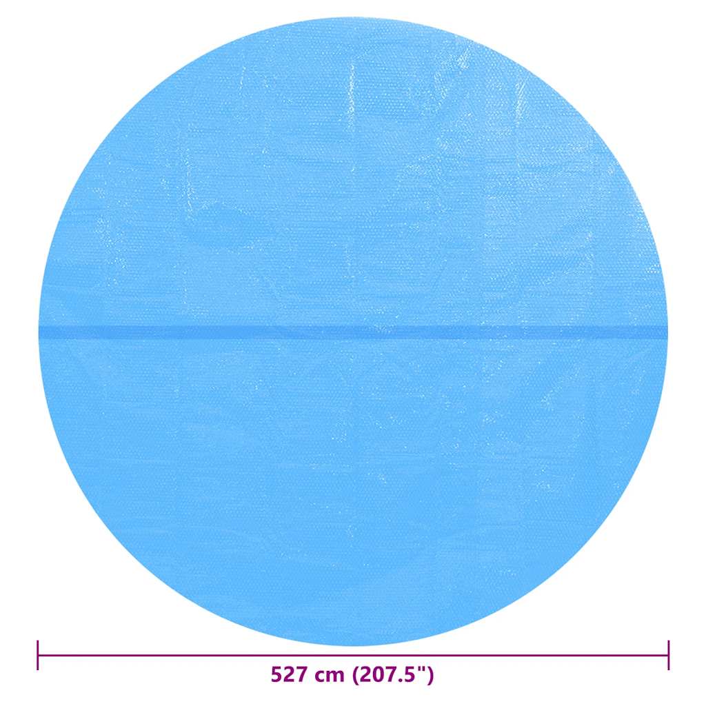 poolovertræk 527 cm PE blå