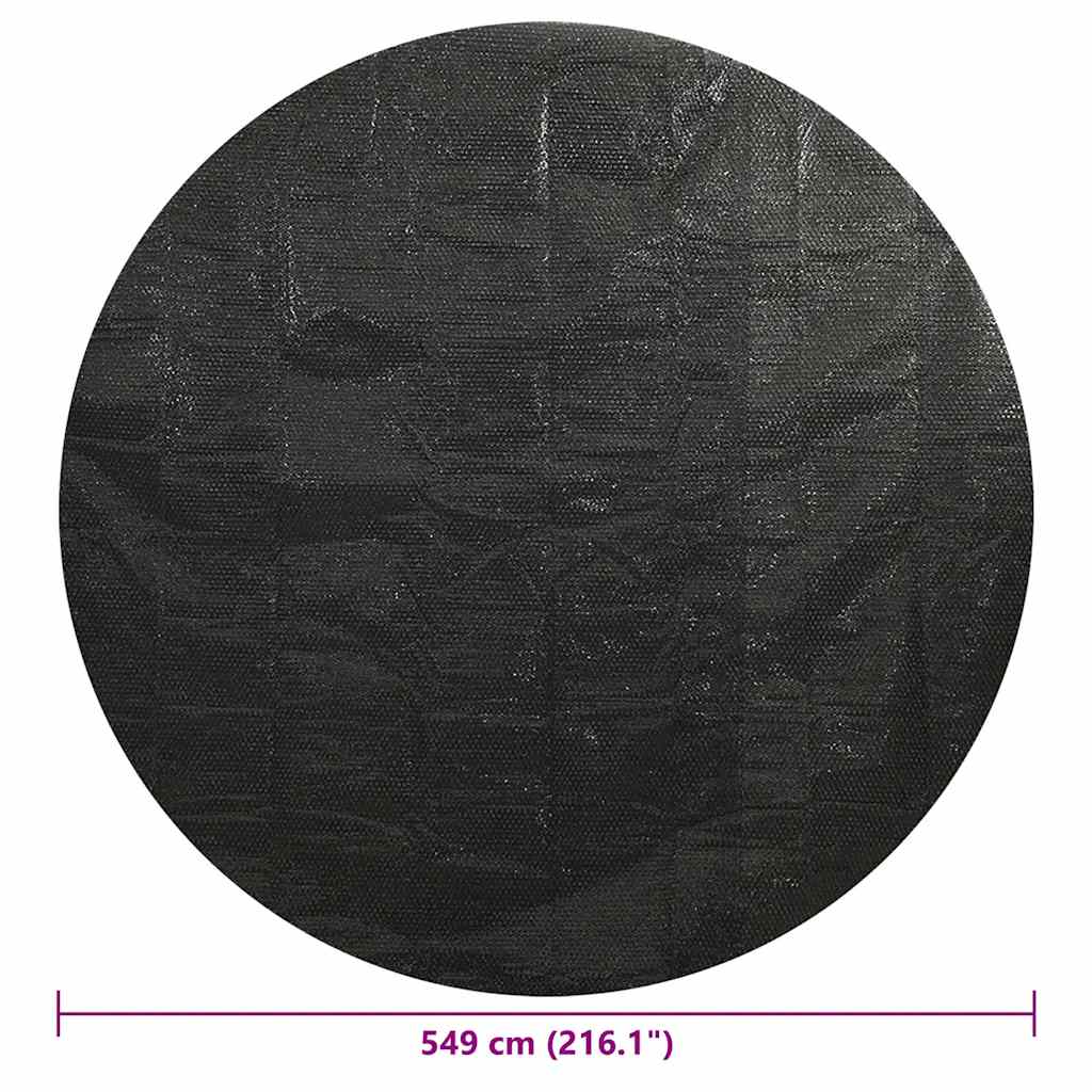 poolovertræk 549 cm PE sort