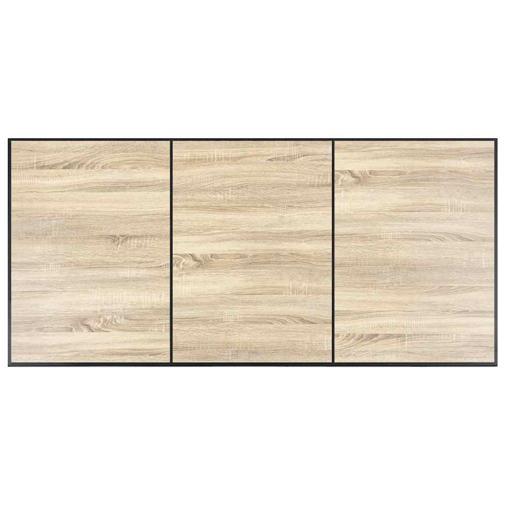 spisebord 200 x 100 x 75 cm MDF egetræsfarve