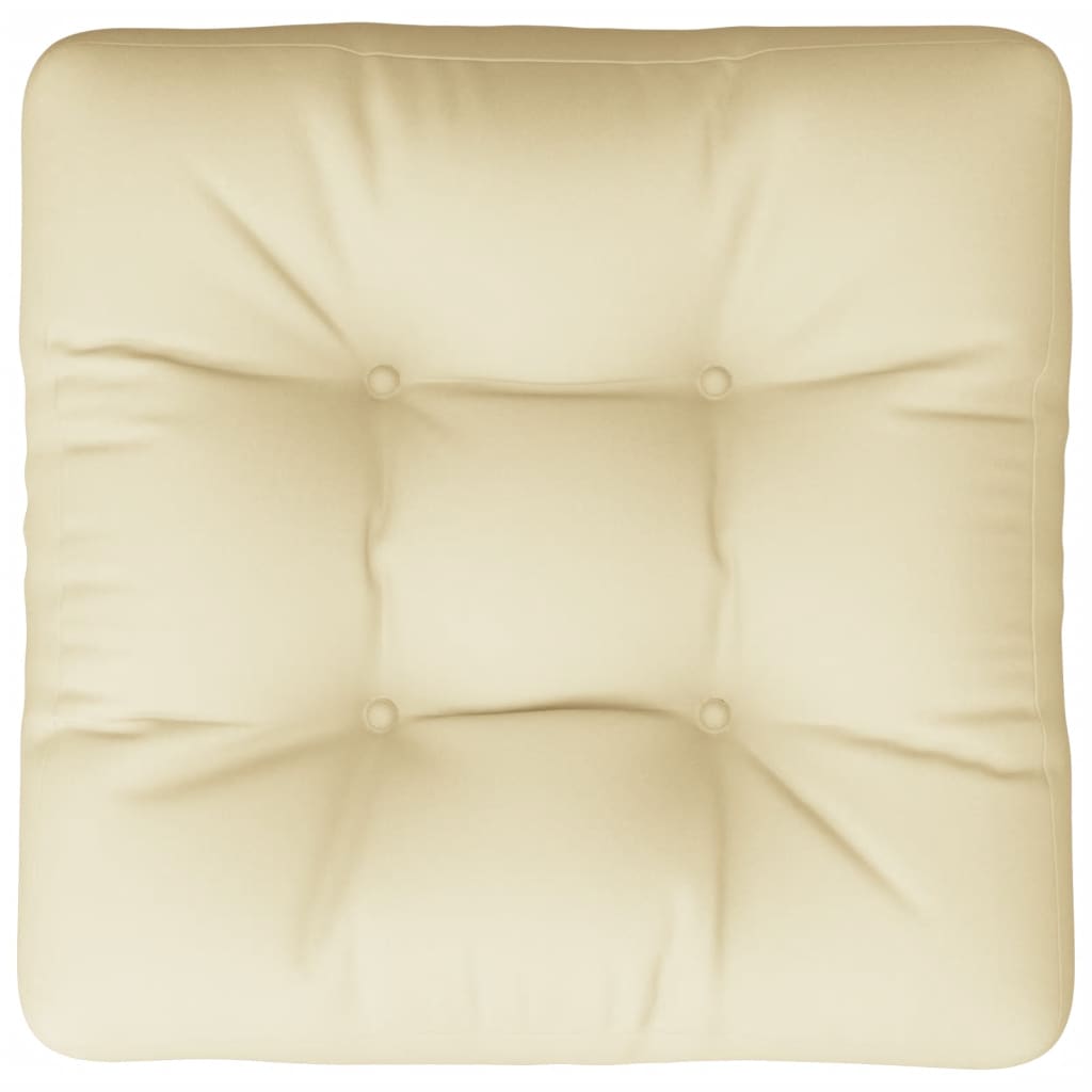 pallehynde 60x61,5x10 cm stof cremefarvet