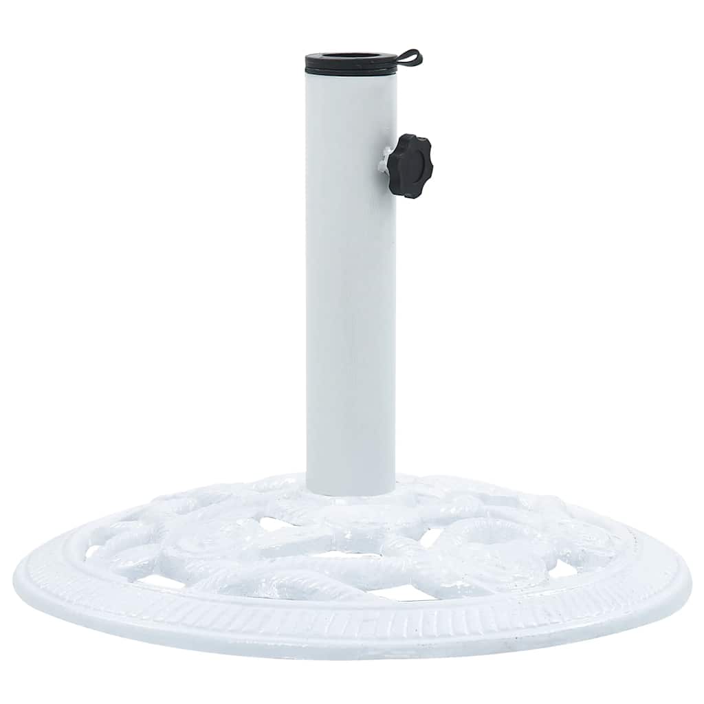 parasolfod 9 kg 40 cm støbejern hvid