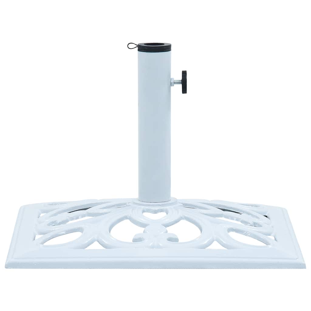 parasolfod 12 kg 49 cm støbejern hvid