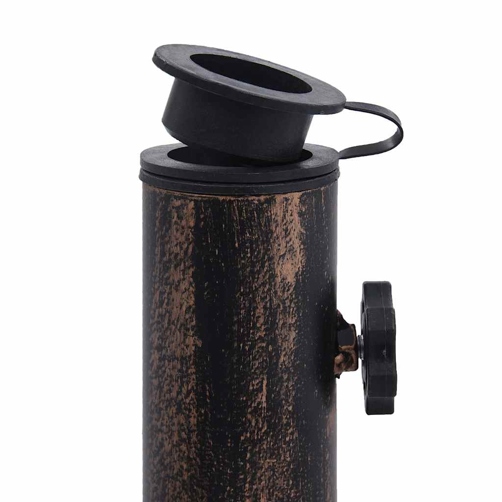 parasolfod 12 kg 49 cm støbejern bronzefarvet