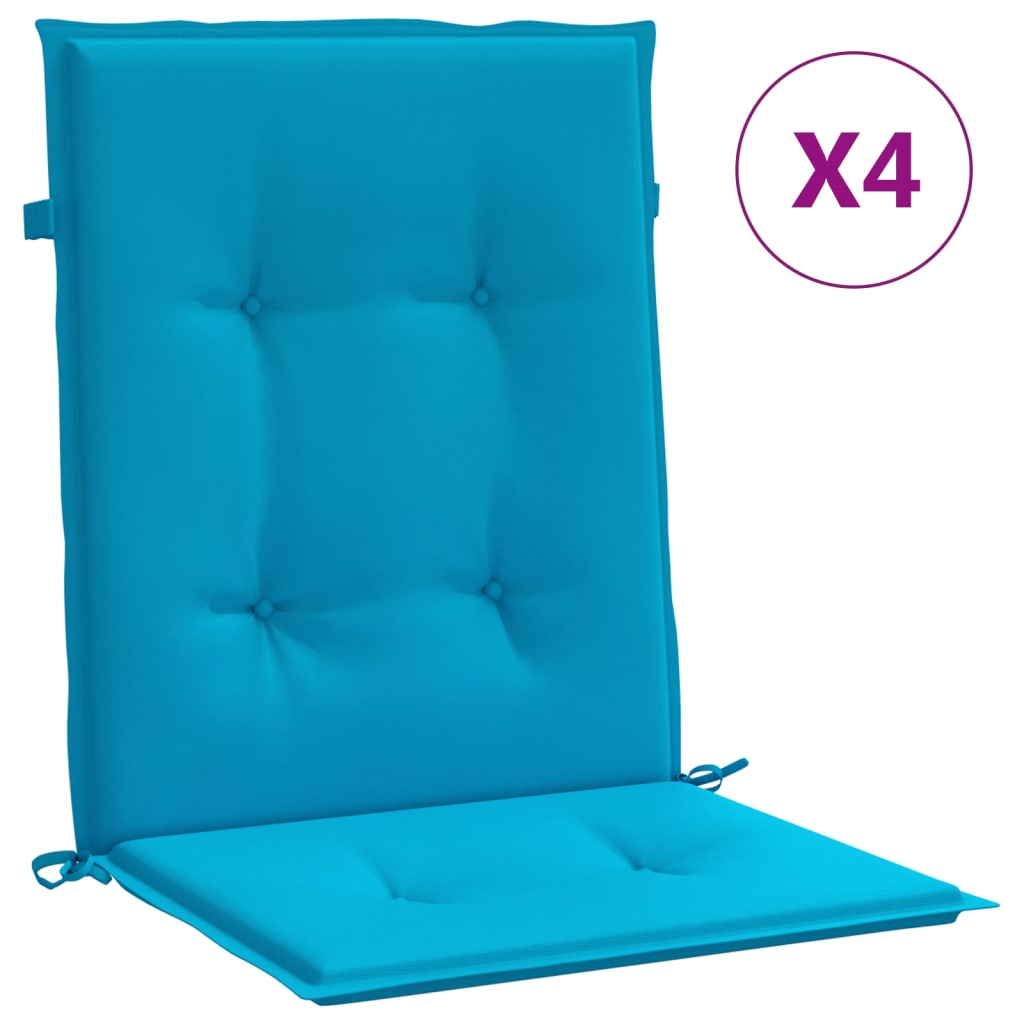 Have stol puder 4 stk. Oxford stof Blå 100 x 50 x 3 cm