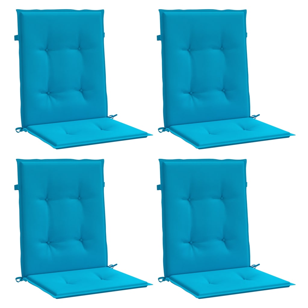 Have stol puder 4 stk. Oxford stof Blå 100 x 50 x 3 cm