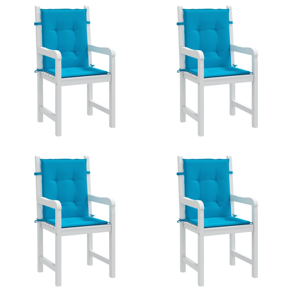 Have stol puder 4 stk. Oxford stof Blå 100 x 50 x 3 cm