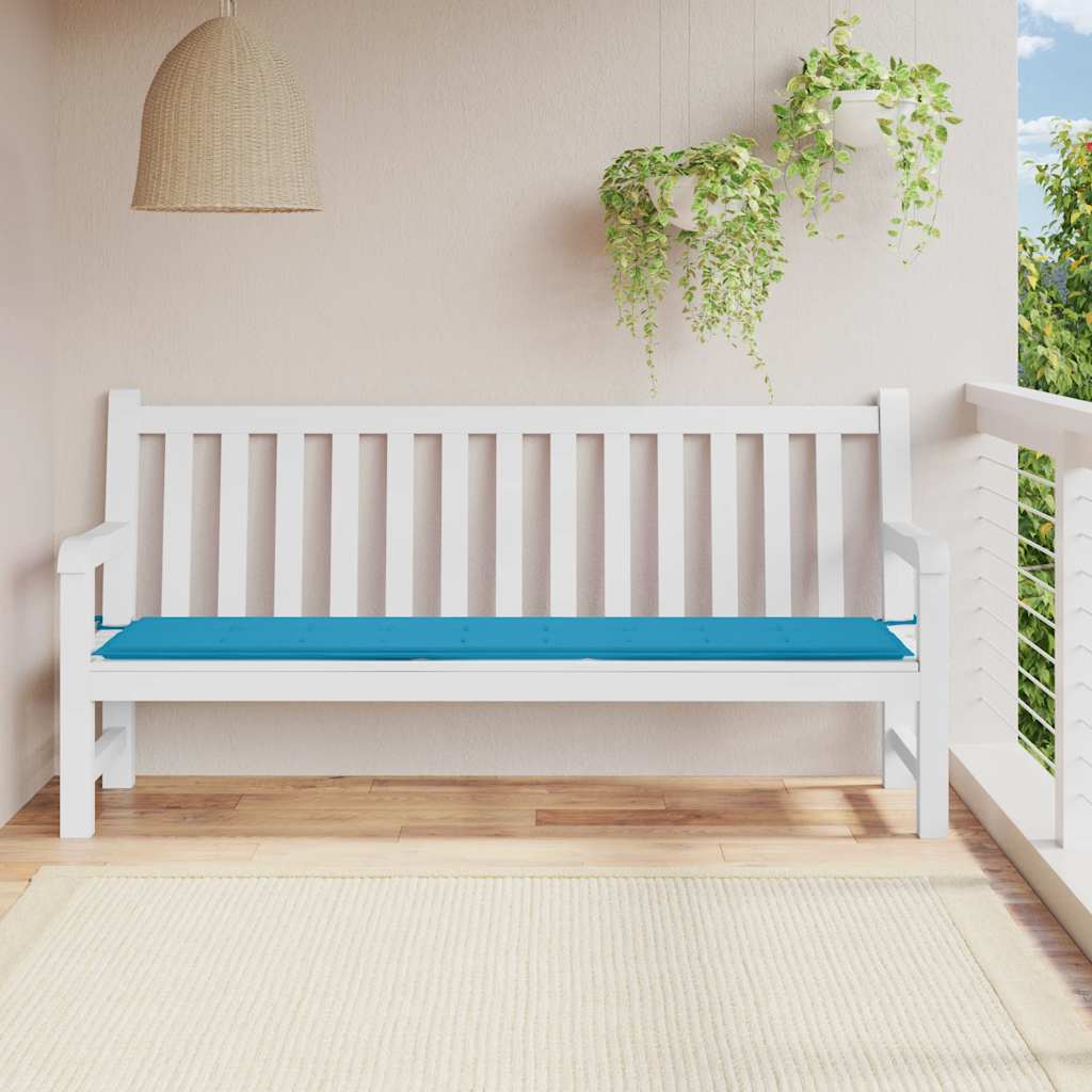 hynde til havebænk 200x50x3 cm oxfordstof blå