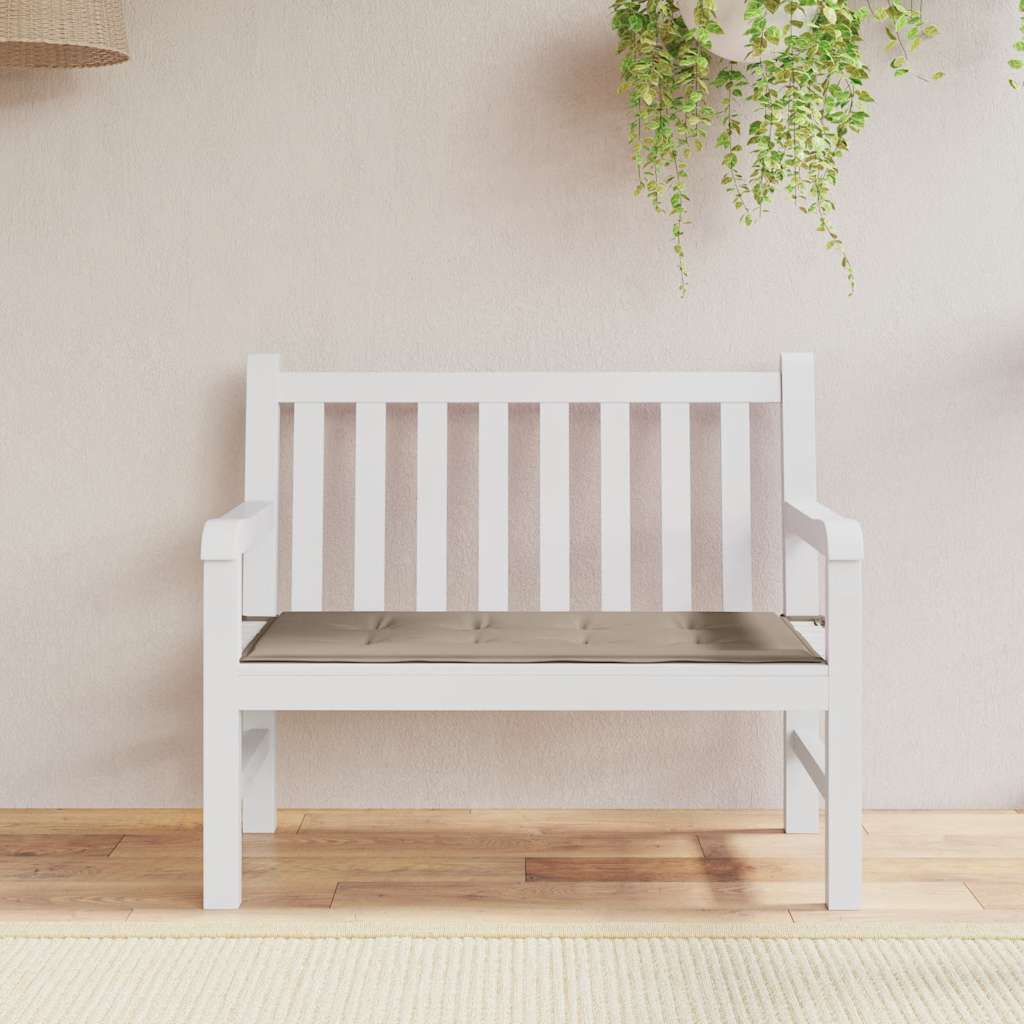 hynde til havebænk 100x50x3 cm oxfordstof gråbrun