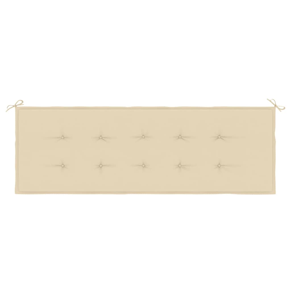 hynde til havebænk 150x50x3 cm oxfordstof beige