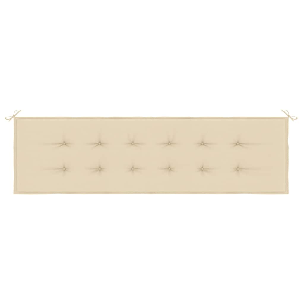 hynde til havebænk 180x50x3 cm oxfordstof beige