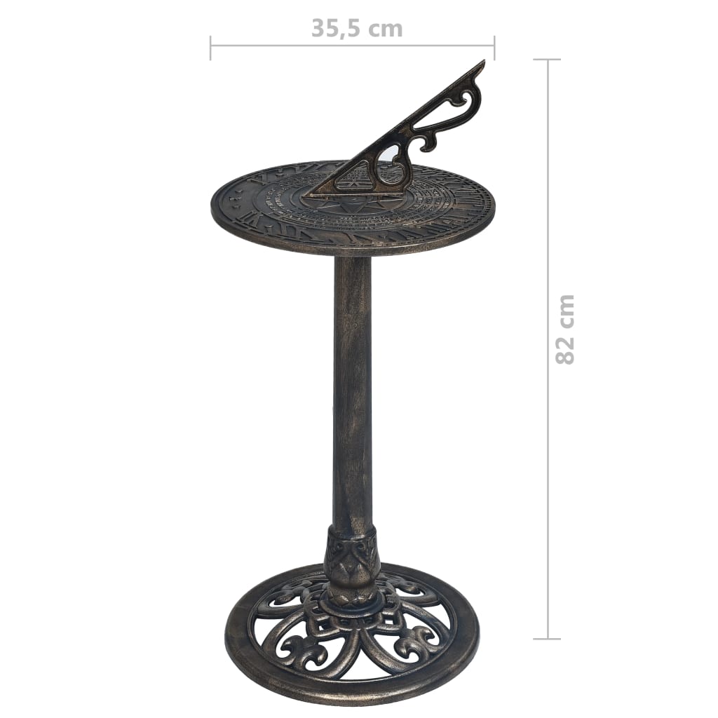 solur 35,5x82 cm plastik bronzefarvet