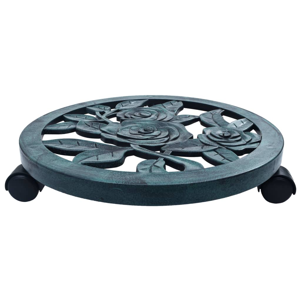 plantevogne 6 stk. 38 cm plastik grøn
