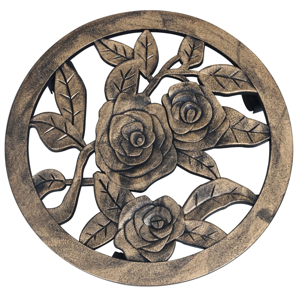 plantevogne 6 stk. 38 cm plastik bronzefarvet