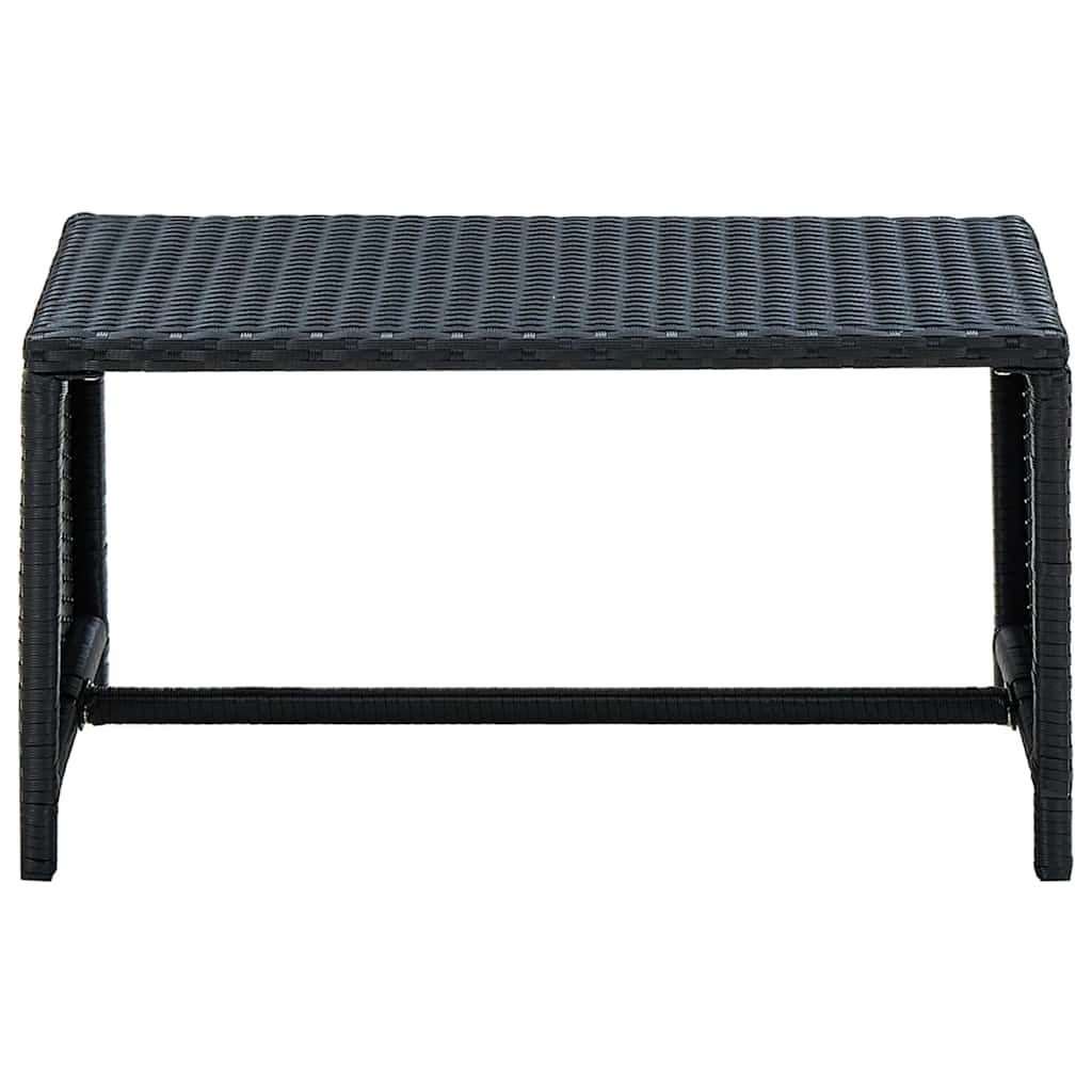 sofabord 70x40x38 cm polyrattan sort