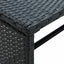 sofabord 70x40x38 cm polyrattan sort