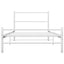 sengestel 90x200 cm metal hvid