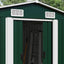 haveskur 257x779x181 cm galvaniseret stål grøn