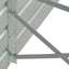 forhøjet plantekasse 480x80x77 cm galvaniseret stål antracitgrå