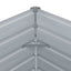 hævet plantekasse 600x80x45 cm galvaniseret stål grå