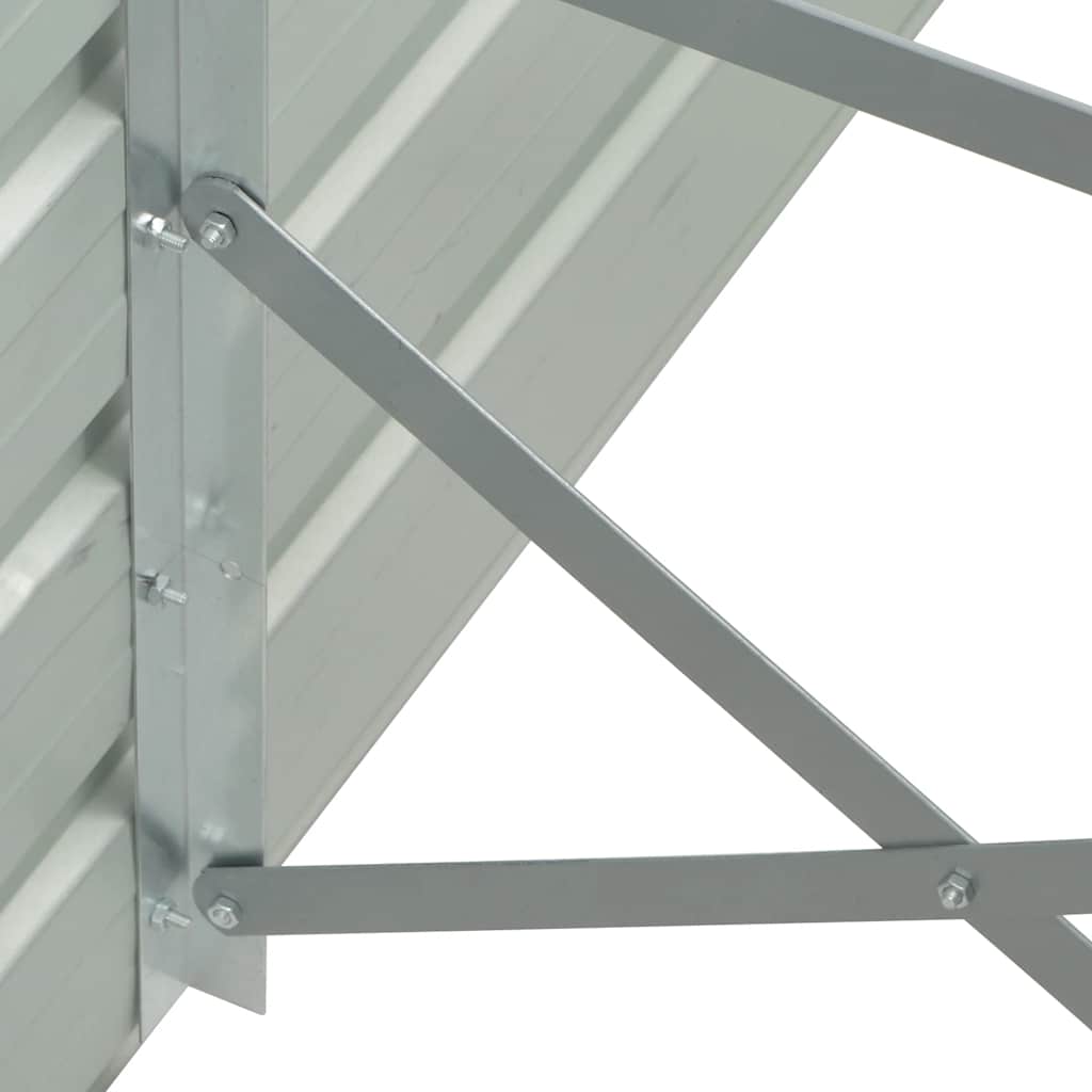 hævet plantekasse 600x80x45 cm galvaniseret stål antracitgrå