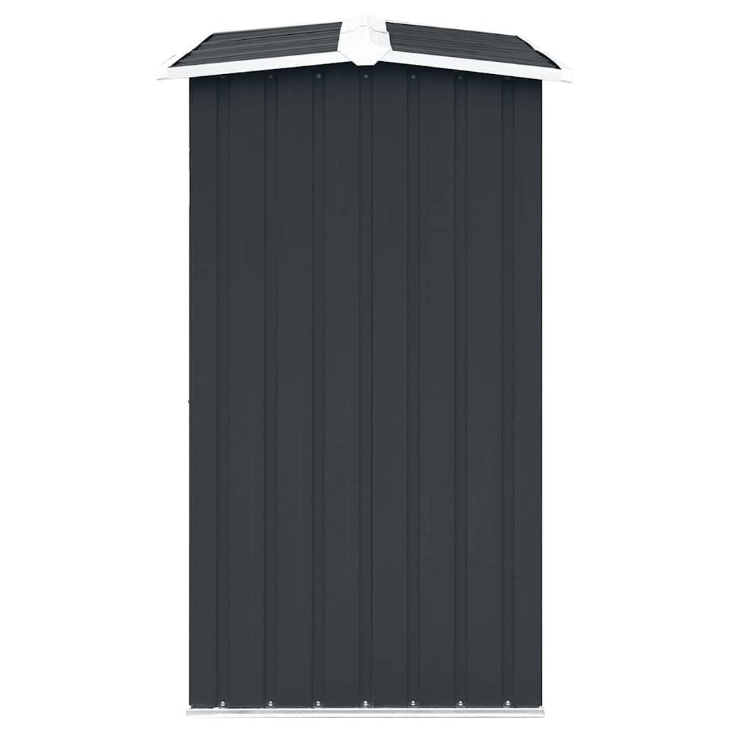 brændeskur 172 x 91 x 154 cm galvaniseret stål antracitgrå