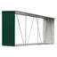 brændeskur til haven 330x84x152 cm galvaniseret stål grøn