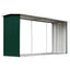 brændeskur til haven 330 x 92 x 153 cm galvaniseret stål grøn