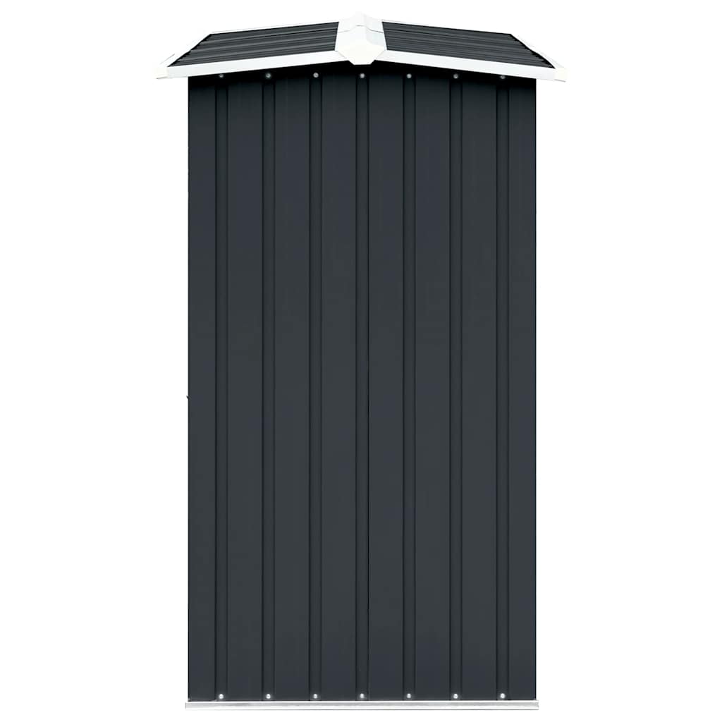 brændeskur 330 x 92 x 153 cm galvaniseret stål antracitgrå