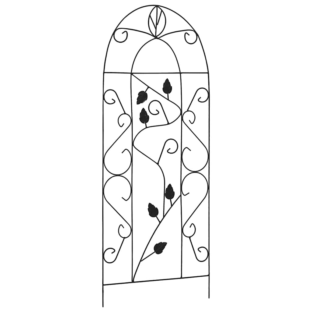 plantestativer 3 stk. 40x100 cm jern sort