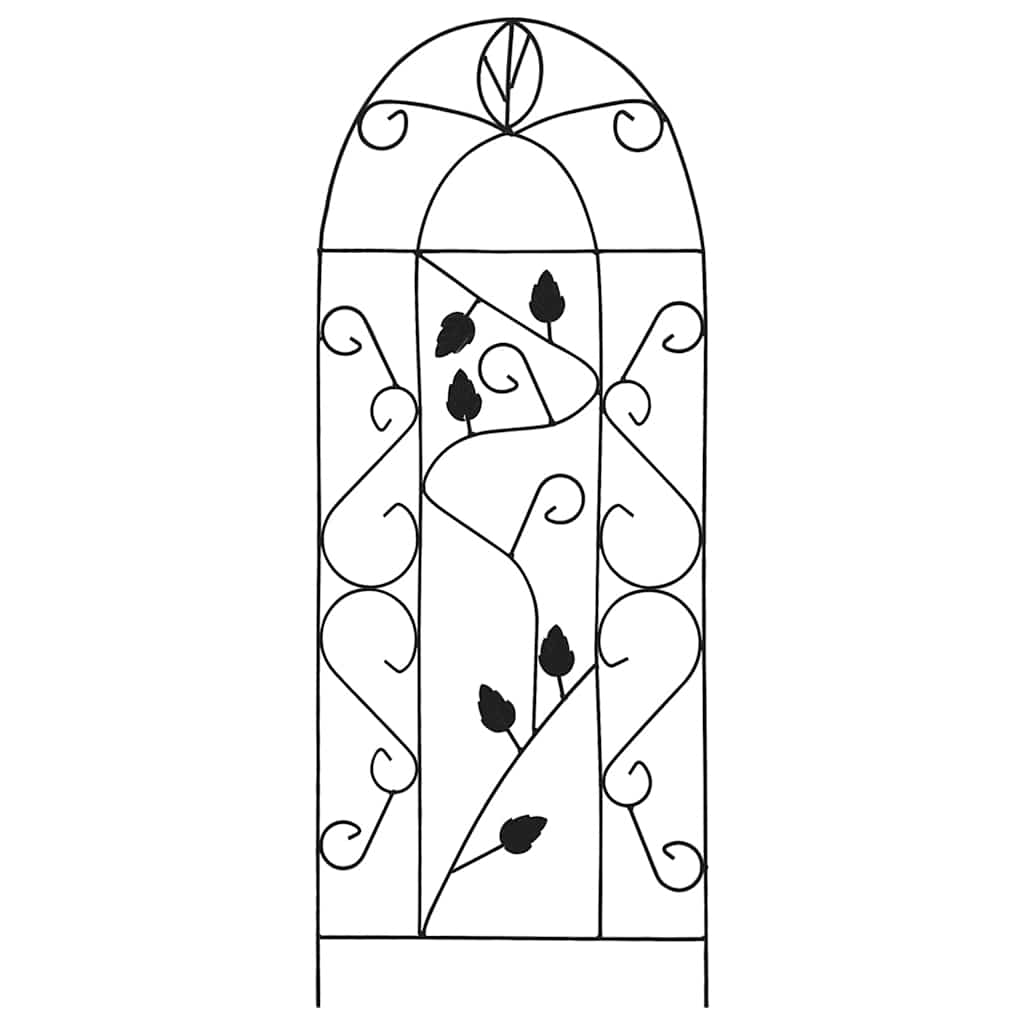 plantestativer 3 stk. 40x100 cm jern sort