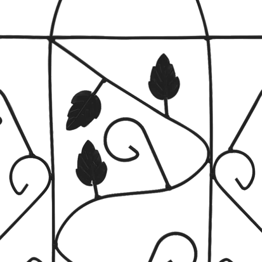 plantestativer 3 stk. 40x100 cm jern sort