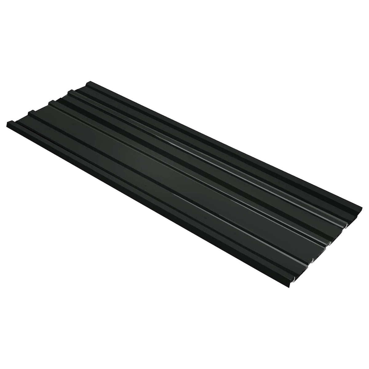 Tagpanel 12 stk. Antracit 129 x 45 cm Galvaniseret stål