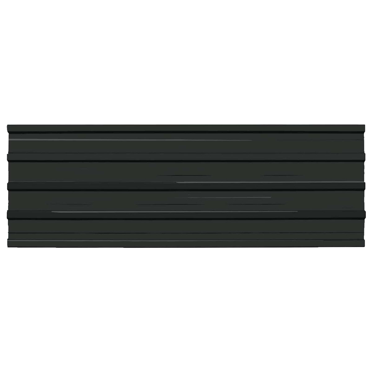 Tagpanel 12 stk. Antracit 129 x 45 cm Galvaniseret stål