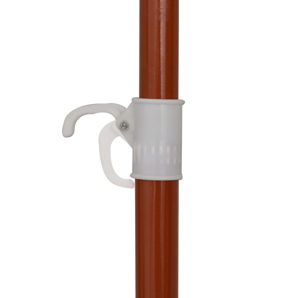 parasol med stålstang 300 cm sandfarvet