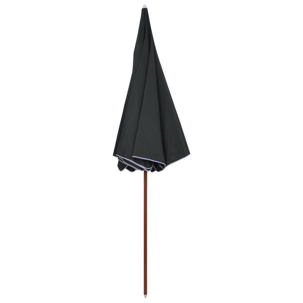 parasol med stålstang 300 cm antracitgrå