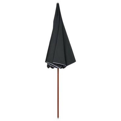 parasol med stålstang 300 cm antracitgrå