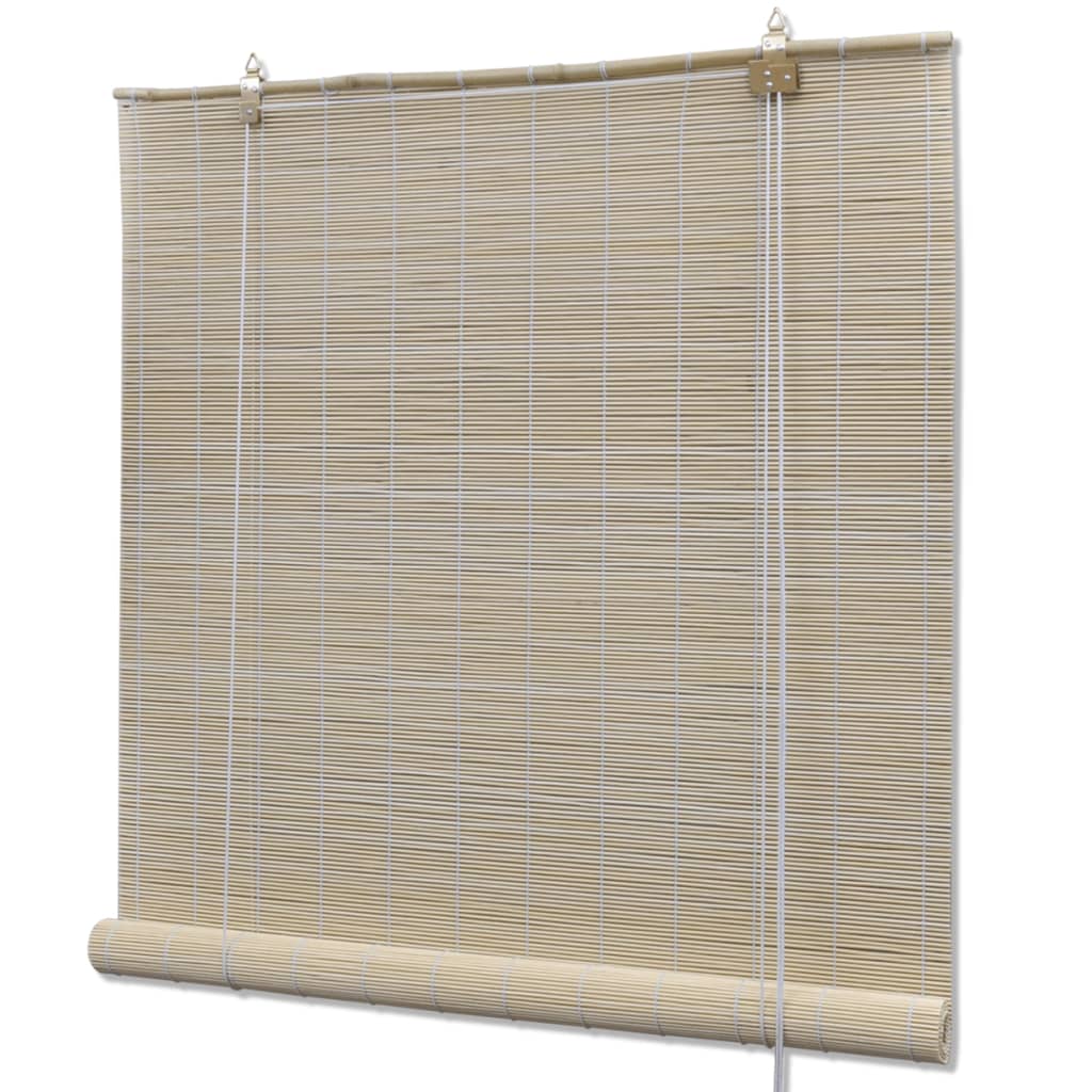 rullegardiner 4 stk. 120x160 cm naturlig bambus