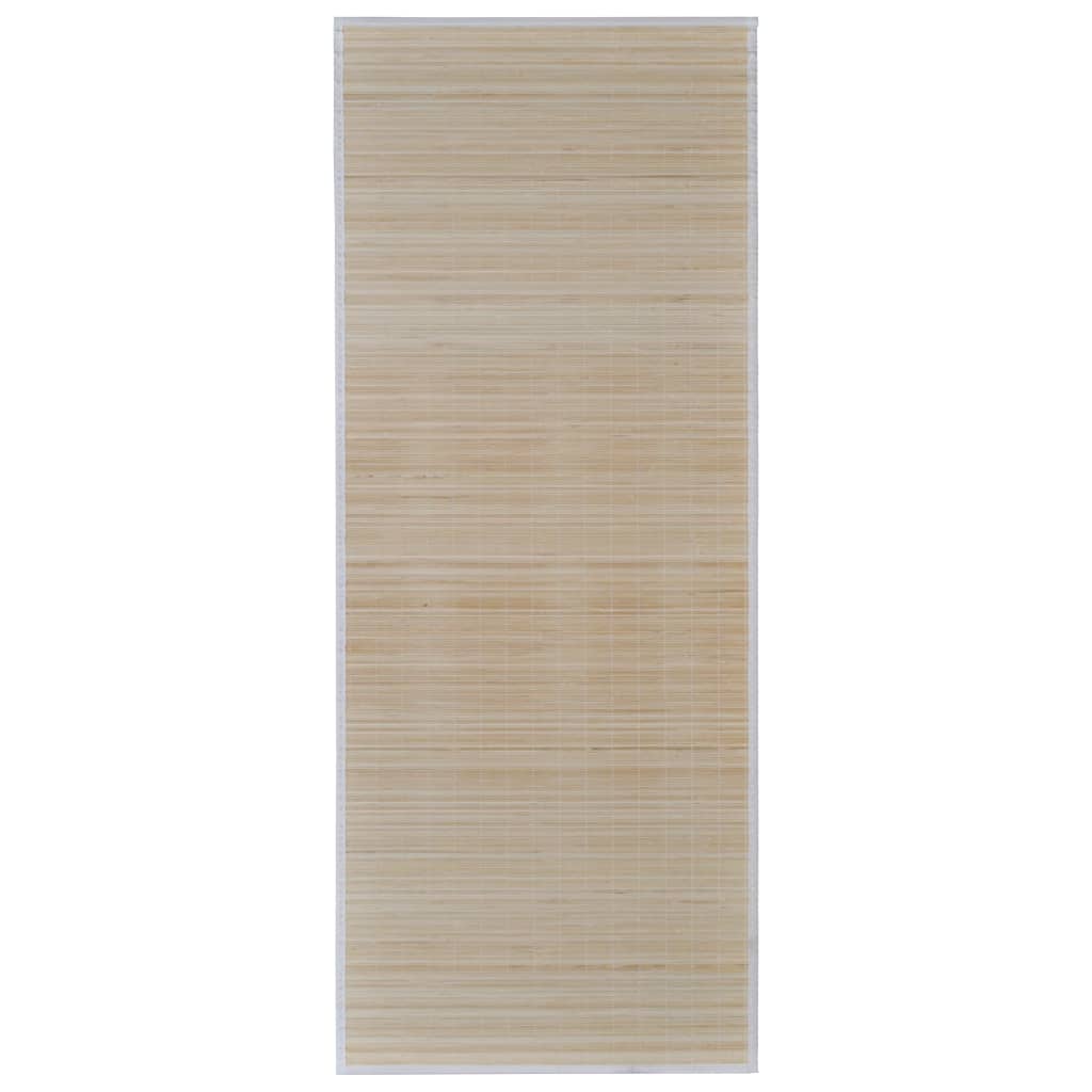 bambusmåtter 2 stk. 120x180 cm rektangulær naturfarvet