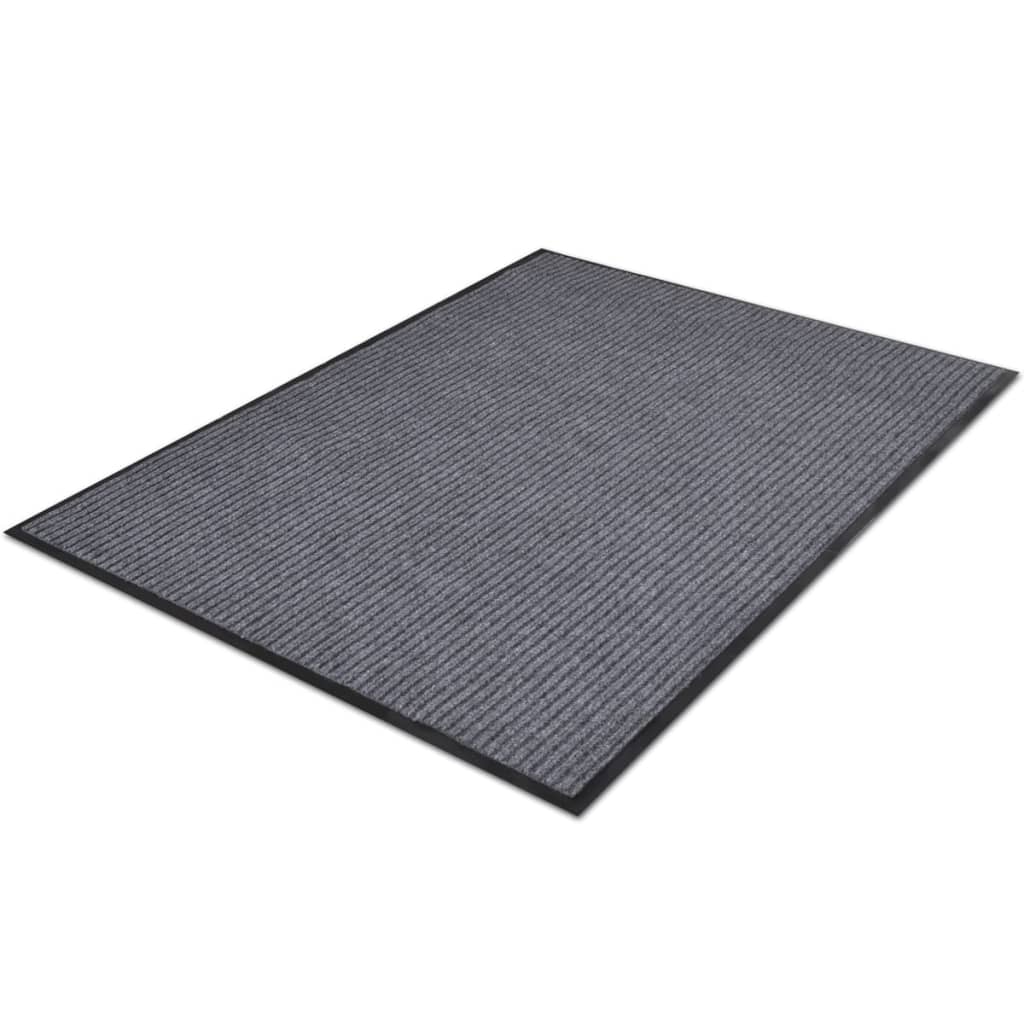 dørmåtter 2 stk. 90 x 60 cm PVC grå
