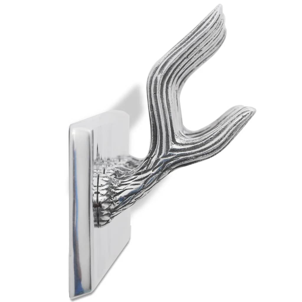 knagerækker 4 stk. aluminium sølvfarvet