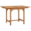 udvideligt havebord (110-160)x80x75 cm massivt teaktræ