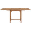udvideligt havebord (110-160)x80x75 cm massivt teaktræ