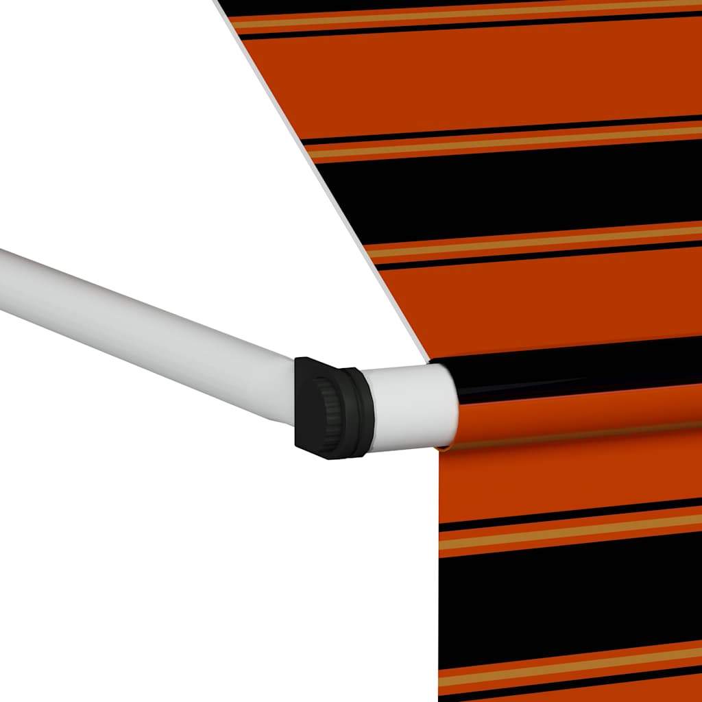 manuel foldemarkise 100 cm orange og brun