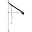 manuel foldemarkise 300 cm orange og brun