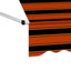 manuel foldemarkise 300 cm orange og brun