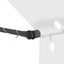 markise m. LED-lys manuel betjening 100 cm cremefarvet