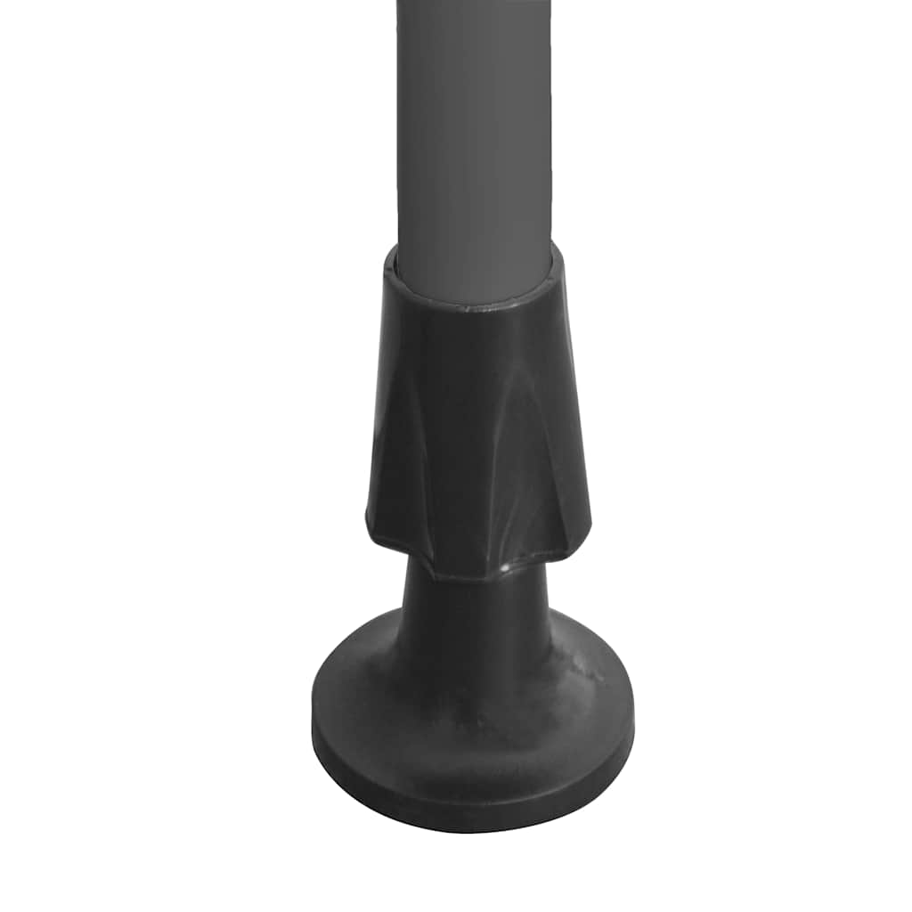 markise m. LED-lys manuel betjening 400 cm orange og brun